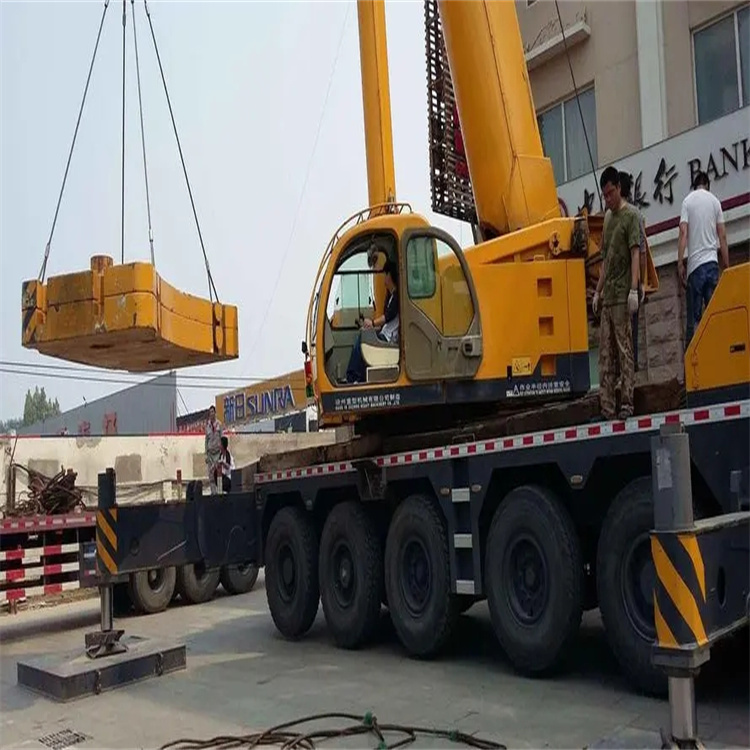 南京秦淮当地吊车出租|机器吊装|75吨|工厂搬迁服务